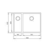 Teka Square 560 TG Parlak Krem Granit Eviye