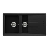 Teka Stone 60 B TG Metalik Siyah Eviye 1-½ Hazne