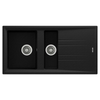 Teka Stone 60 B TG Metalik Siyah Eviye 1-½ Hazne
