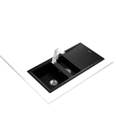 Teka Stone 60 B TG Metalik Siyah Eviye 1-½ Hazne