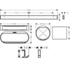 Hansgrohe Wallstoris Banyo Paketi Siyah