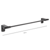 Tema Premium Uzun Havluluk 50 cm Mat Siyah