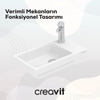 Creavit Elmas 25 x 45 cm Lavabo