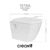 Creavit Tetra Asma Klozet Beyaz
