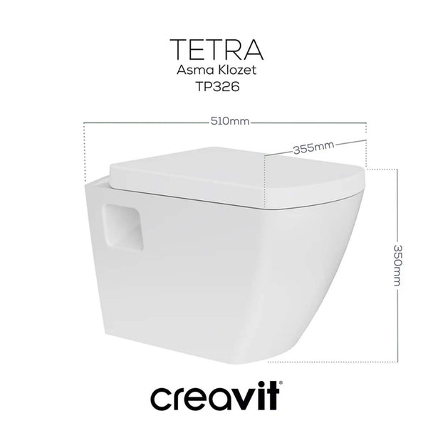 Creavit Tetra Asma Klozet Beyaz