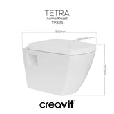 Creavit Tetra Asma Klozet Beyaz