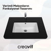 Creavit 38 x 51 cm Tezgah Altı Lavabo