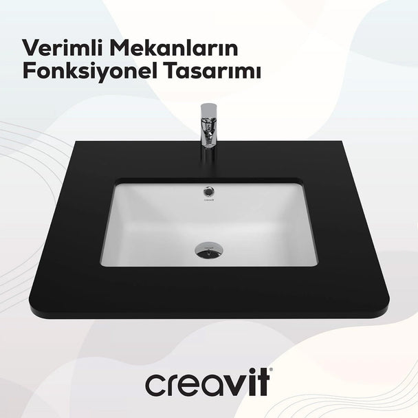 Creavit 38 x 51 cm Tezgah Altı Lavabo