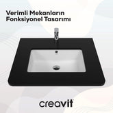Creavit 38 x 51 cm Tezgah Altı Lavabo