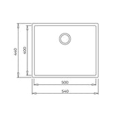 Teka Square 50.40 TG Siyah Eviye