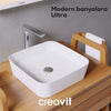 Creavit Ultra Kare Çanak Lavabo 40 cm