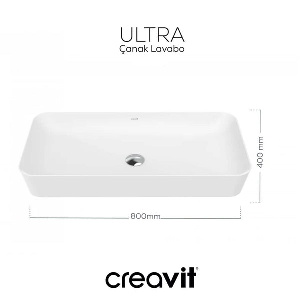 Creavit Ultra 80 cm Lavabo Beyaz