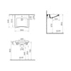 Vitra S20 Lavabo Bedensel Engelli 60 cm