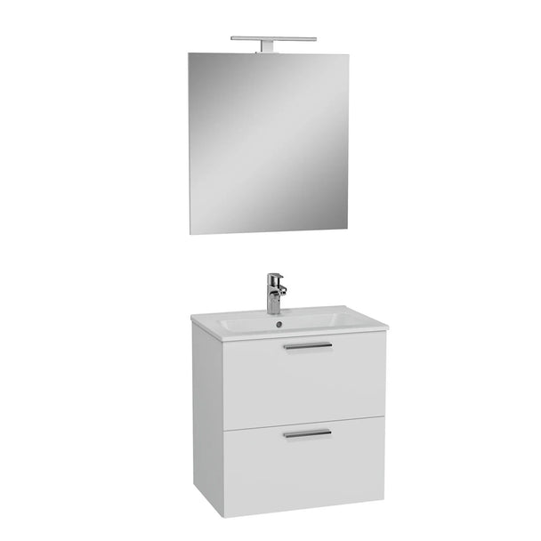 Vitra Mia 60 cm Beyaz Banyo Dolabı + Ayna Seti