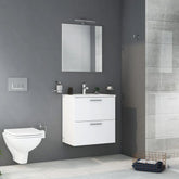 Vitra Mia 60 cm Beyaz Banyo Dolabı + Ayna Seti