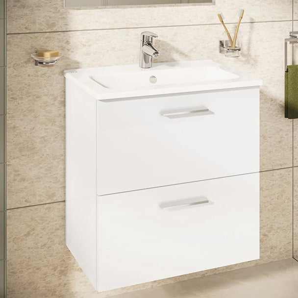 Vitra Mia 60 cm Beyaz Banyo Dolabı + Ayna Seti