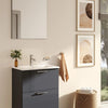 Vitra Mia 60 cm Antrasit Banyo Dolabı + Ayna Seti
