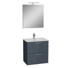 Vitra Mia 60 cm Antrasit Banyo Dolabı + Ayna Seti