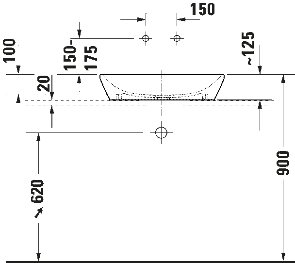 Duravit D-Neo Çanak Lavabo 60 cm
