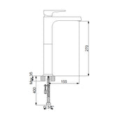 Newarc Aqua Çanak Tipi Lavabo Bataryası Beyaz