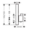 Hansgrohe Raindance Krom E300 ShowerSelect Termostatik Ankastre Banyo Seti