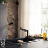 Hansgrohe Aqittura M91 Eviye Bataryası 240 Filtre Sistemi 1jet Siyah, Başlangıç Kiti