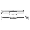 Hansgrohe RainDrain Flex Duş Kanalı 70 cm Kesilebilir Bronz