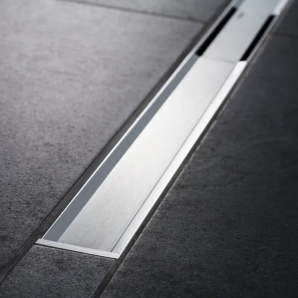 Geberit Cleanline20 Duş Kanalı Kapağı 30-90 cm Krom + 65 mm Alt Yapı