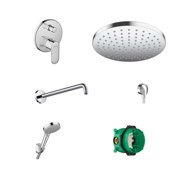 Hansgrohe Vernis Blend Ankastre Banyo Seti EcoSmart — set içeriği