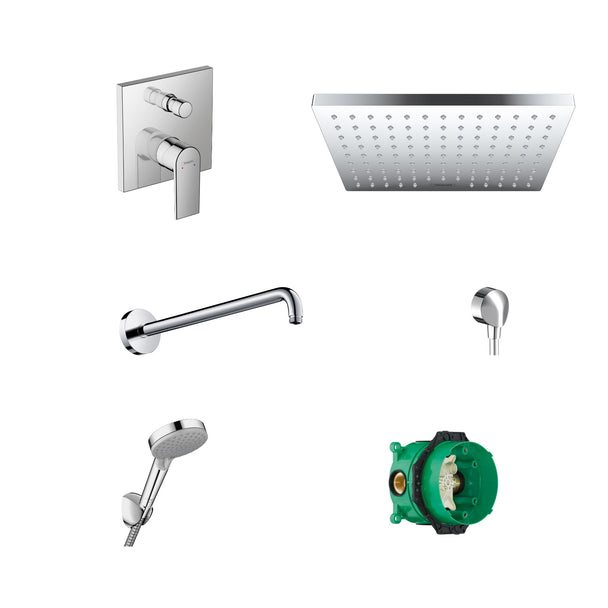 Hansgrohe Vernis Shape Ankastre Banyo Seti EcoSmart — set içeriği