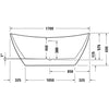 Duravit DuraVato 170x78 Oval Küvet Beyaz
