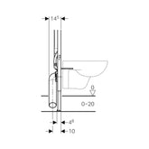 Geberit Sigma Gömme Rezervuar 8 cm Duofix