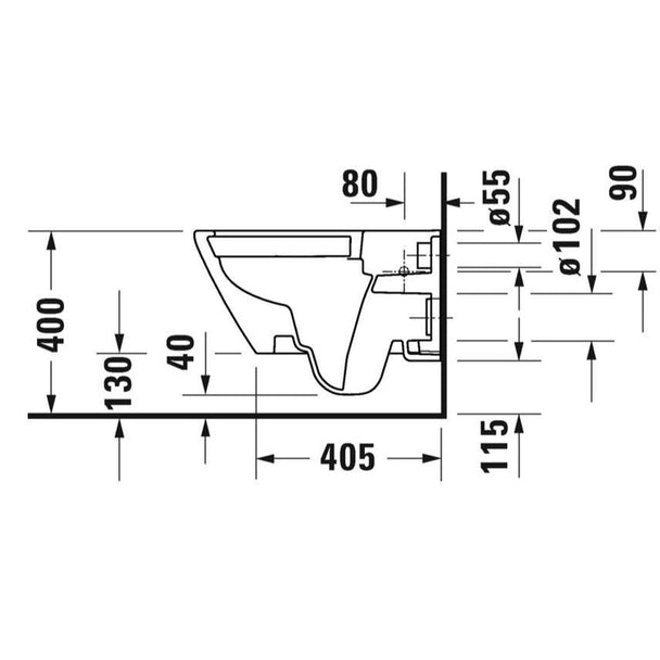 Duravit D-Neo Rimless Asma Klozet Mat Antrasit