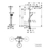 Hansgrohe Raindance Krom Select S 240 1 Jet Termostatik