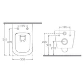 Isvea Vea Cubo Rimless Asma Klozet