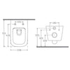 Isvea Vea Cubo Rimless Antrasit Asma Klozet