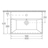 Isvea SistemaZ 60 cm Lavabo