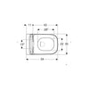 Geberit Smyle Square TurboFlush Asma Klozet Seti