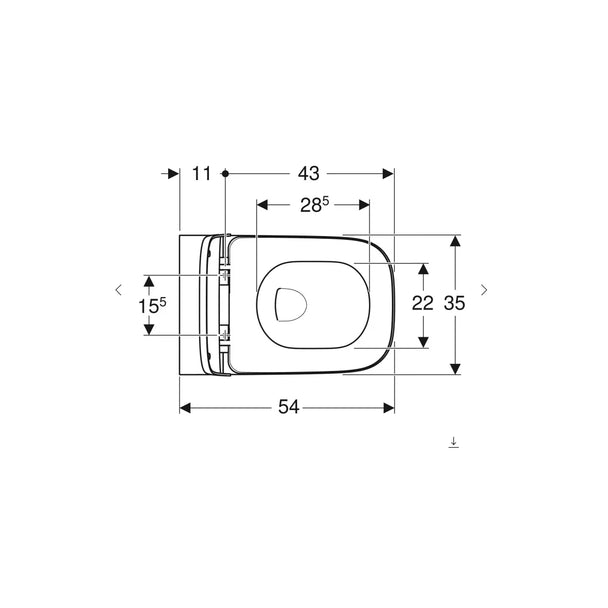 Geberit Smyle Square TurboFlush Asma Klozet Seti