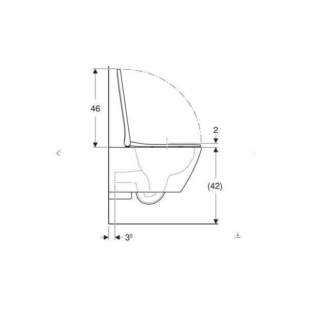 Geberit Smyle Square TurboFlush Asma Klozet Seti