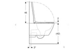 Geberit Smyle Square TurboFlush Asma Klozet Seti