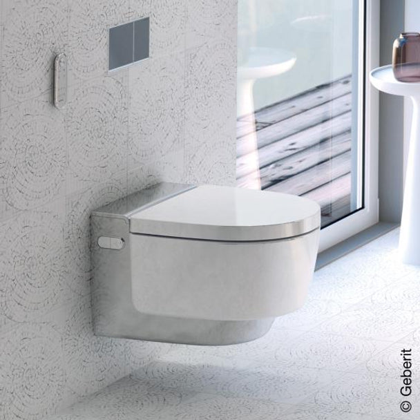 Geberit AquaClean Mera Comfort Akıllı Asma Klozet Krom/Beyaz