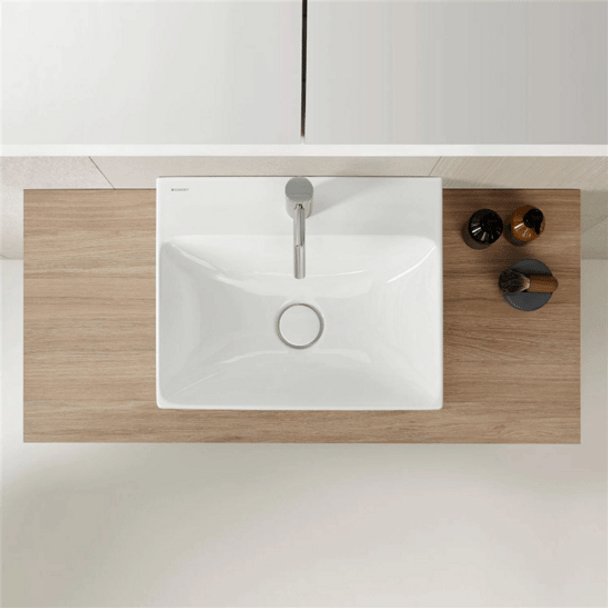Geberit One Çanak Lavabo Dikey Çıkış 50x40 Batarya Delikli