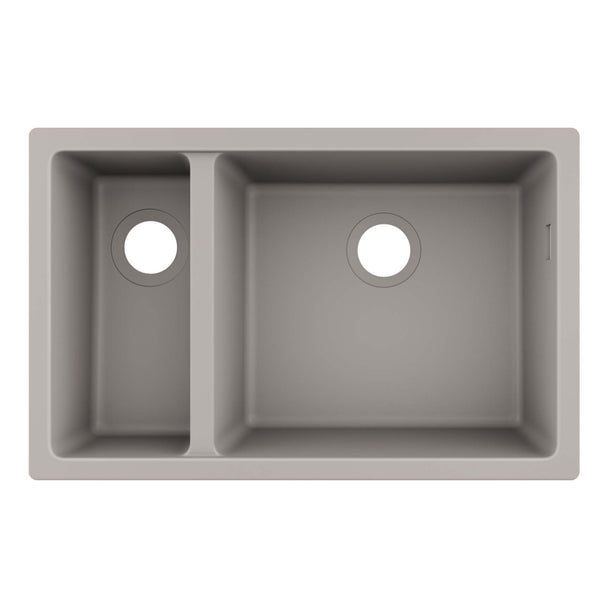 Hansgrohe S51 S510-U635 Granit Tezgah Altı Eviye Beton Gri