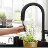 Hansgrohe Aqittura M91 Siyah Eviye Bataryası 210 Filtre Sistemi Çekilebilir Gaga 1jet, Başlangıç Kiti