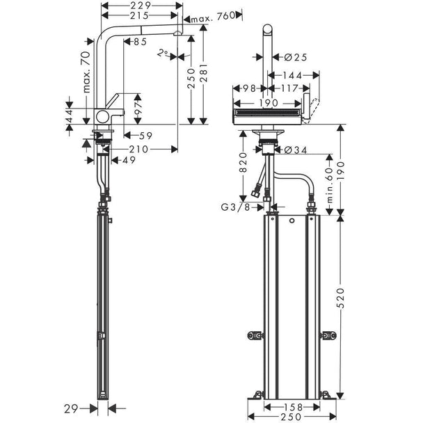 Hansgrohe Aquno Select M81