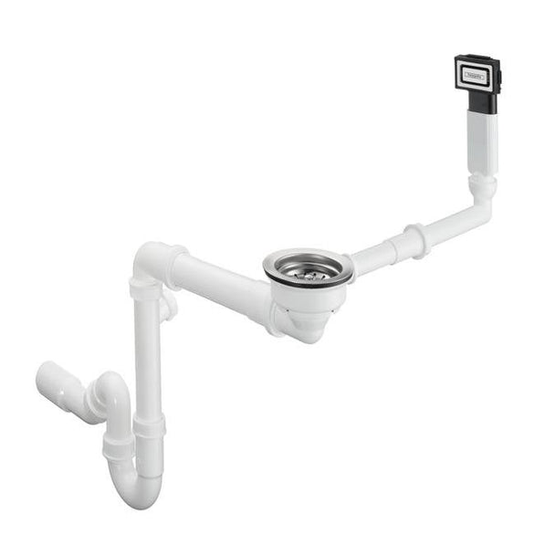 Hansgrohe S514-F450 Ankastre Granit Eviye Sol Damlalık Beton Grisi + Sifon Takımı + Süzgeç
