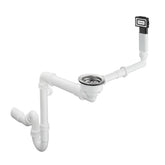 Hansgrohe S51 S510-F660 Ankastre Granit Eviye Beton Grisi + Sifon Takımı + Eviye Süzgeci
