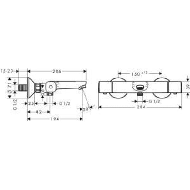 Hansgrohe Talis E Banyo Batarya Seti