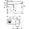 Hansgrohe Logis Ankastre Lavabo Bataryası 195 İç Set Dahil